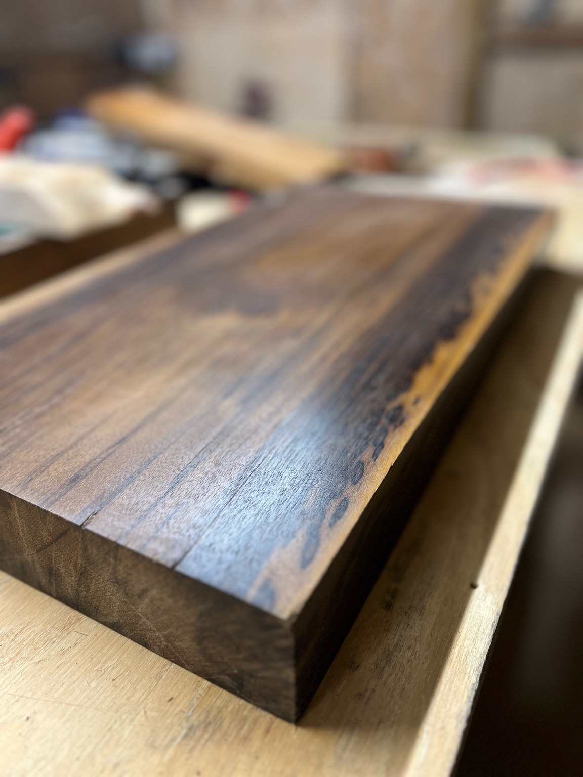 Finished timber with rich natural grain